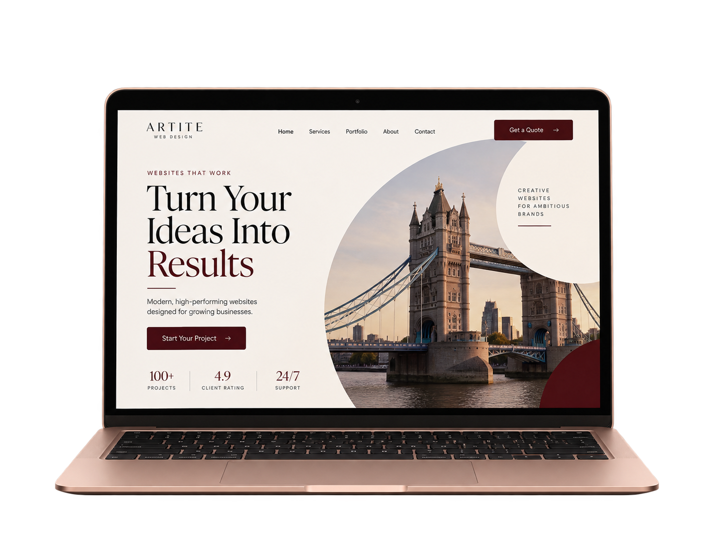 <h3>Landing Page Design</h3>